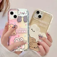 -Candyy.case- เคสสกรีนลายกระต่ายขนฟู นิ่ม น่ารัก กันกระแทก สำหรับ11/12/13/14 Plus Pro Max 8/7 Plus X/XS Max ทุกรุ่น พร้อมส่ง #5028