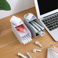 R9JA Practical Rotatable Pen Holder Remote Holder Case 2-layer Paint Brush Organizer