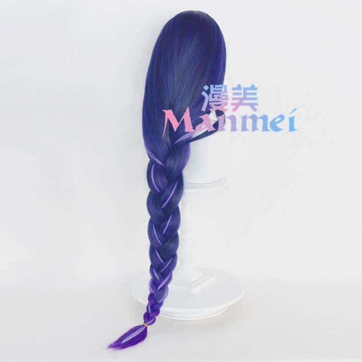 manmei-genshin-impact-raiden-shogun-baal-cosplay-wig-100cm-long-blue-purple-braid-wigs-heat-resistant-synthetic-hair-cd