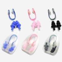 Soft Swimming Earplugs Nose Clip Case Protective Prevent Water Protection Ear Plug Waterproof Soft Silicone Swim Dive Supplies Accessories Accessories