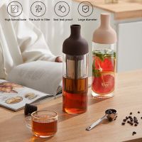 Special Offers 1000Ml Cold Brew Coffee Pot Espresso Jug Glass Bottle Iced Coffee Filter Maker Dual-Uses Filter Coffee&amp;Tea Pot Barista Tool