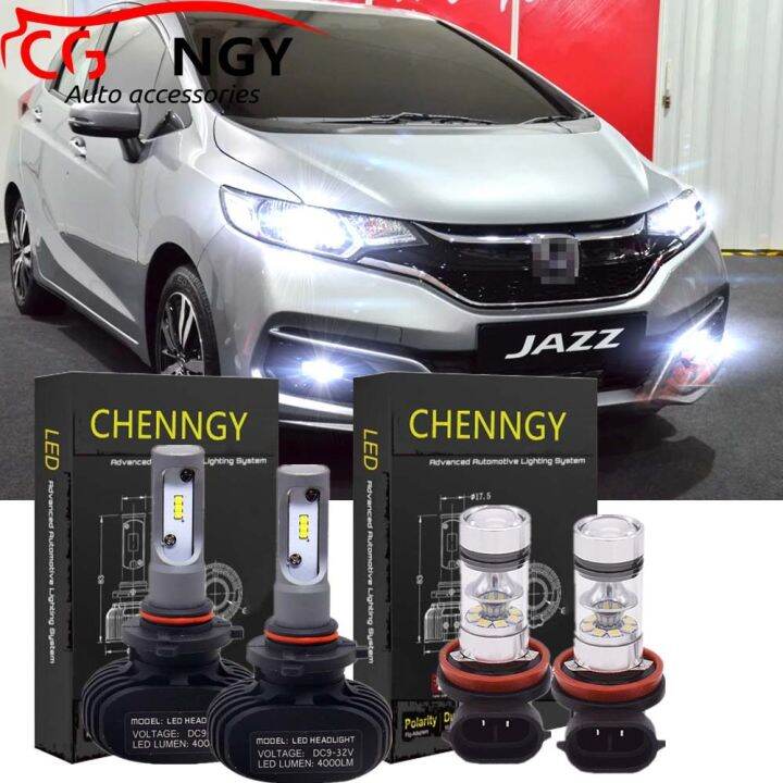 New FOR Honda Jazz (3rd Gen) year 2015 2020 LED Headlight High Low