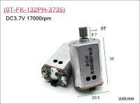 【❉HOT SALE❉】 ckl9cd มอเตอร์โมเดลเครื่องบิน2ชิ้น Dc 3.7V 17000รอบต่อนาทีความเร็วสูงพร้อมเกียร์แผงวงจร0t-fk-132ph-3735กระแสสูง