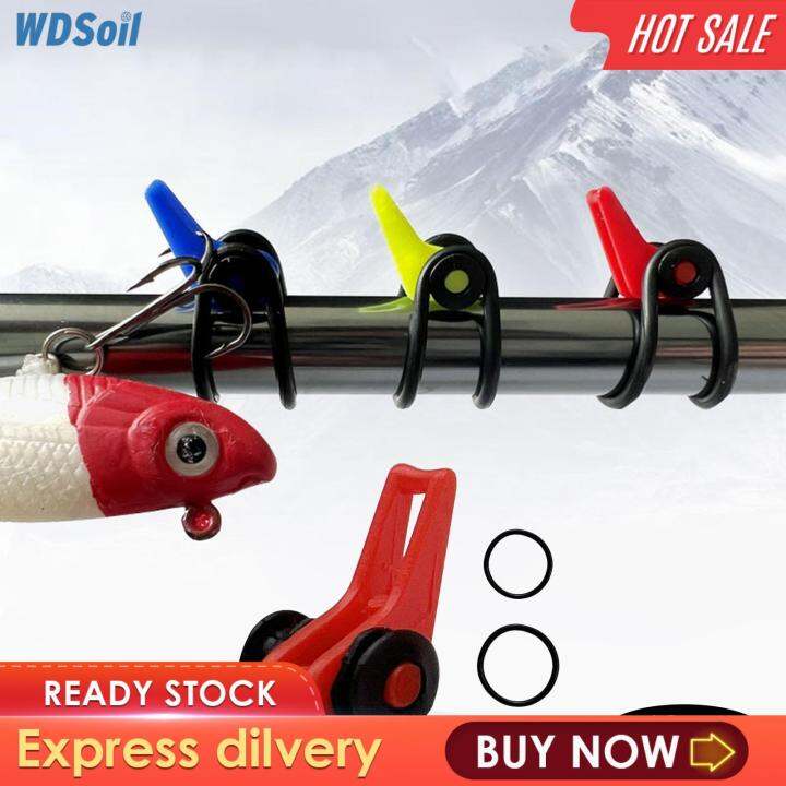WDSoil 10x Fishing Hooks Keeper Hook Keeper for Lures Mini Fishing Rod