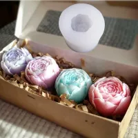 DIY Homemade Bud Rose Silicone Mold Flower Cold Soap Candle Aromatherapy Gypsum Cake Mold Flower Bud Rose Silicone Mold Bread  Cake Cookie Accessories