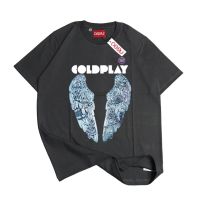 [S-5XL]ผ้าฝ้าย 100% เสื้อยืด Ossu Coldplay Band S-5XL