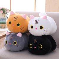 【CW】25cm Cute Soft Plush Cat Pillow Cushion Kawaii Stuffed Animal Cat Plush Toy for Children Doll Kids Girls Birthday Gift