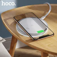 HOCO 15W Fast Wireless Charger แบบไร้สาย Qi Wireless Charging Pad สำหรับ iPhone 12 Pro Max 11 Pro X Xs Max xiaomi Mi 10 Samsung S10 S20