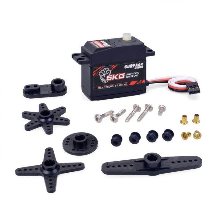 surpass-hobbyเซอร์โวแบบกันน้ำ17g-25g-3กก-6กก-พลาสติกเกียร์servo-bajaสำหรับ1-8-1-10-1-12-1-14สเกลรถrcเครื่องบินเรือท่อเครื่องบิน
