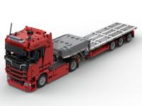 NEW LEGO 2021 NEW Technical building block MOC Scaniains truck and trailer DIY Bricks toy boy birthday gift