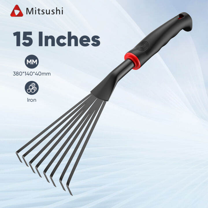 Mitsushi Gardening Hoe Weeding Rake Steel Farm Tool Grasping Raking ...