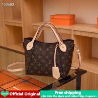 【 Authentic】LV กระเป๋าถือกระเป๋าสะพายสำหรับสตรีขายเดิม PU หนังพิมพ์ Cross Body กระเป๋าสะพายไหล่2023ใหม่คุณภาพสูง MODE Korea ผู้หญิงกระเป๋าทรงสี่เหลี่ยมมีหูหิ้วสะพายไหล่คลาสสิก Dompet Koin กระเป๋าถุงซิบใส่เครื่องสำอางขนาดใหญ่กระเป๋ามีที่จับเหมาะสำหรับเดินท