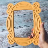 ♨℗☽ TV Friends Monica Door Frame Home Decor Wood Yellow Photo Frames New Houses Decoration Gift