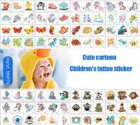 Set Of 34 Cartoon Tattoo Stickers Childrens Animal Tattoo Stickers Childrens Cartoon Princess Unicorn Mermaid Pattern Body Stickers