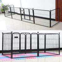 กรงสุนัขปรับขนาดได้（160x80x100cm) กรงสัตว์เลี้ยง พื้นที่ขนาดใหญ่ Pet Cage คอกสุนัข คอกสัตว์เลี้ยง กรง รุ่นแข็งแรง Size XL เปลี่ยนรูปแบบขยายขนาดได้ สัตว์เลี้ยงสุนัขรั้วรั้วในร่มที Dog Cage