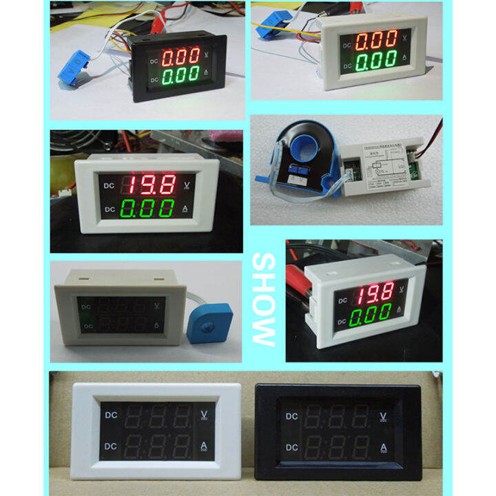 dc-0-10a-20a-50a-100a-200a-500a-มิเตอร์โวลต์มิเตอร์แบบดิจิตอล-dc-100v-300v-600v-แอมป์โวลต์-yb4835hva-hall-แรงดันไฟฟ้าแอมป์มิเตอร์