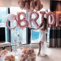 Rose Gold Bride To Be Letter Foil Balloon Wedding Bridal Shower Engagement Hen Party Decorations Bachelorette Party Supplies Balloons