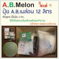 A.B Melon ปุ๋ย A.B. เมล่อน ชนิดแห้ง ขนาด 12 ลิตร เนื้อปุ๋ย 3 กิโลกรัม