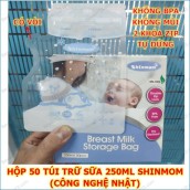 Hộp 50 Túi trữ sữa mẹ 250ml SHINMOM S50V (Công nghệ Nhật)