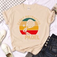 Padel เสื้อยืดผู้หญิงเสื้อนักออกแบบตลกเสื้อผ้าหญิง