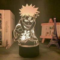 Anime Naruto 3D Night Light Uzumaki Usb Acrylic Led Light Sasuke Itachi Kids Bedroom Bedside Lamp Boy Kids Christmas Gift