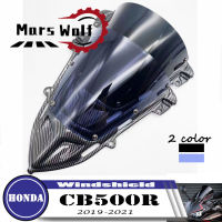 Motorcycle Sports Racing Double Bubble Windshield WindScreen Deflector For HONDA CBR500R CBR500 R 2019 2021 CBR500-R 19-21