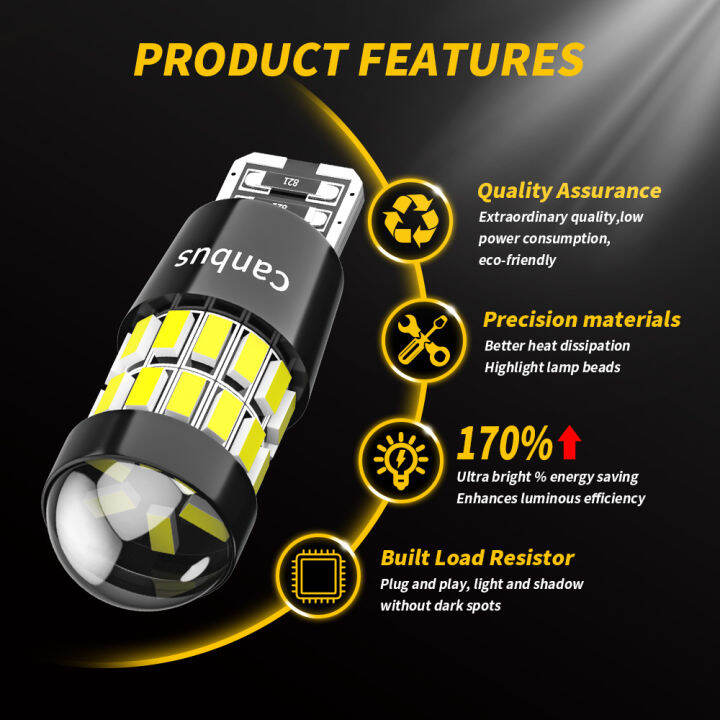 dxz-2ชิ้น-w5w-t10-led-หลอดไฟเลนส์30smd-12โวลต์-wy5w-c-an-bus-car-c-learance-ภายในโดมที่จอดรถสัญญาณไฟสำหรับ-bmw-ออดี้