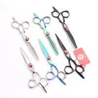 2Pcs Z9017 6 440C Purple Dragon Professional Scissors for Hairdressers Cutting Shears Thinning Scissors Hair Salon Style Tools