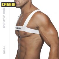 PUMP 1Pcs Nylon Fashion y Men Tanks Party Harness Fitness Shoulder Strap Breathable Flexible Clubwear Body Chest Halter PU5502