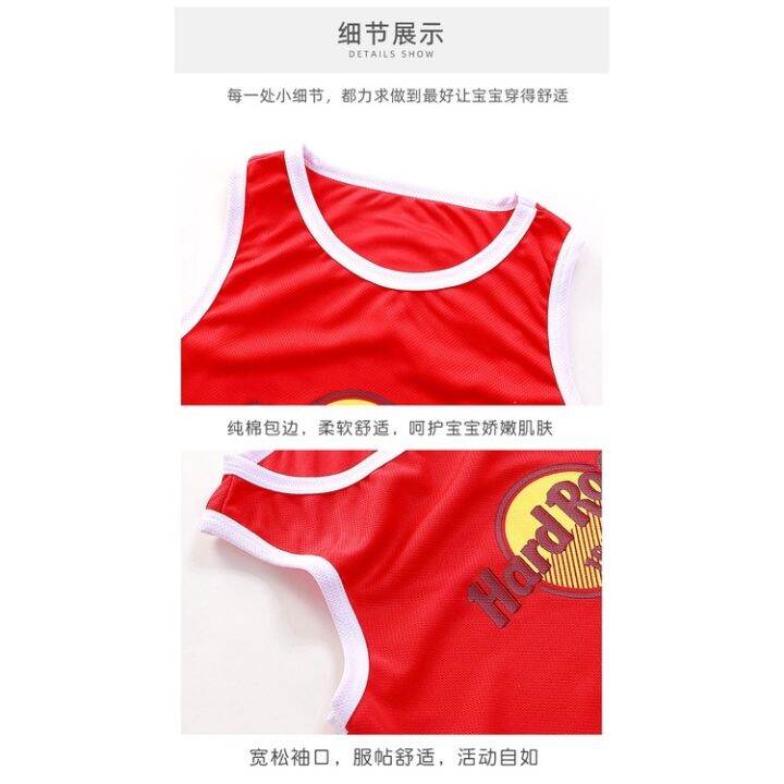 80-160cm-childrens-breathable-sports-suit-basketball-uniform-casual-vest-baby-sleeveless-jersey-performance-clothing-quick-drying-korean-version