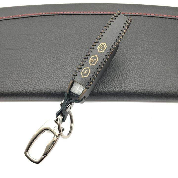 dxl-3000-leather-key-case-key-ring-for-car-alarm-pandora-system-dxl3000-dxl3100-3170-3210-3250-3290-lcd-remote-control-charm
