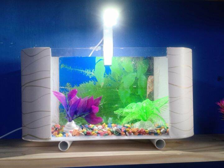 aquarium minimalis pvc dan acrylic model A ( tanpa filter) Lazada