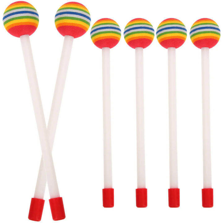 6 unit Glockenspiel Sticks Mallets Drum kanakkanak Rainbow Drumsticks