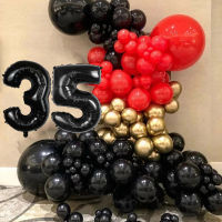 102pcs Red and Black Gold Balloons Garland Arch Kit 18th 21st 30th 40th 50th Birthday Party Decorations Valentines Day Globos