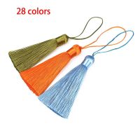 ][[ 2Pcs/Lot 8Cm Short Fat Tassel Silk Fringe Sewing Bang Tassel Trim Decorative Key Tassels For DIY Curtain Home Decoration