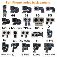 กล้องของแท้สำหรับ iPhone X 4S 6S 7 8 Plus กล้องหลังเลนส์หลักกล้องหลังกล้องสายเคเบิลงอได้ด้านหลังสำหรับ Iphone X XS MAX XR 11 12กล้องมืออาชีพ