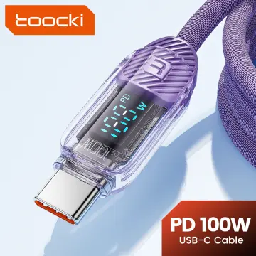 Toocki Type C to Type C Cable 100W PD Fast Charging Charger USB C to USB