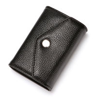 Cestlafit Store กระเป๋าเก็บบัตรเหรียญมีแปรงกันขโมย RFID กระเป๋าสตางค์ผู้หญิงหนัง PU แบบใหม่กระเป๋าใส่บัตรหลายช่องเสียบบัตร