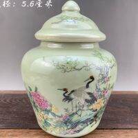 Jingdezhen พอร์ซเลนสีชมพูสนเครนฤดูใบไม้ผลิหม้อชาทั่วไปหม้อเครื่องประดับโบราณพื้นบ้านคอลเลกชันโรงงานสินค้า