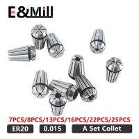 ชุด ER20 Collet 1-13mm 1/2 1/4 1/8 3.175 Precision 0.015 สําหรับ CNC Milling เครื่องมือ Holder เครื่องแกะสลักเครื่องกลึง Mill Spring Chuck