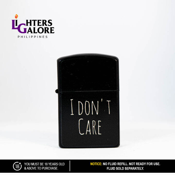 Lighters Galore BRANDLESS FLINT LIGHTER (I DON'T CARE) Lazada PH