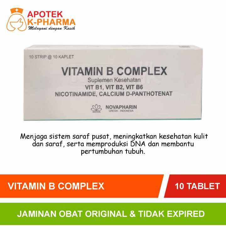 Vitamin B Complex Strip Isi 10 Tablet Obat Original Novaphrin | Lazada ...