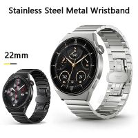 △☌☬ Watchband for Huawei Watch GT3 Pro 46mm/Strap for GT3 46mm/GT2 46m/Watch3/Gt2 Pro Watch Stainless Steel Metal Wristband