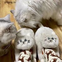 Piqging Cuddly Hug Cat รองเท้าแตะลําลอง ขนฟู เหมาะกับฤดูหนาว ของขวัญ สําหรับเด็กผู้หญิง และผู้ชาย