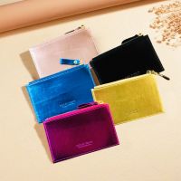 ✙ Pearl Light Wallets New Korean Multi Functional Card Holders Mini Pearl Laser Credit Card Money Clips Creative Coin Zero Purse