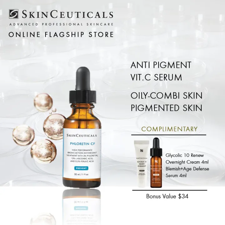 SkinCeuticals Phloretin CF Anti-Aging Antioxidant Vitamin C Serum for ...