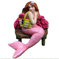 FMP Little Mermaid Ornaments Creative Mermaid Aquarium ตกแต่งโต๊ะตกแต่งสวนรูปปั้น Micro Landscape ตกแต่งโต๊ะงานฝีมือ【 Fast Delivery】