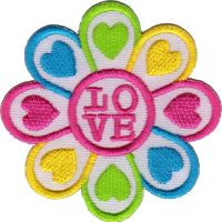 iron on patch Embroidery Love Heart Valentine 6.5cm รักหัวใจวาเลนไทน์ ตัวรีดติดเสื้อ เย็บติดผ้าประเทศไทย โลโก้ปัก มีกาวสำหรับรีด ตกแต่งเสื้