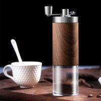 GIANXI Manual Coffee Grinder Portable Wood Grain Stainless Steel Coffee Bean Grinder Professional Handmade Coffee Accessories