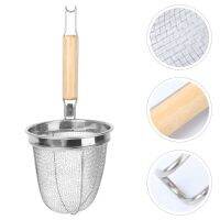 Strainer Mesh Basket Noodle Pasta Colander Kitchen Stainless Steel Mesh Food Dumpling Noodle Strainer Skimmer Mesh Sink Strainer Mesh Covers